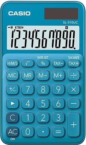 Calculator Casio birou 10 digits sl-310uc, albastru
