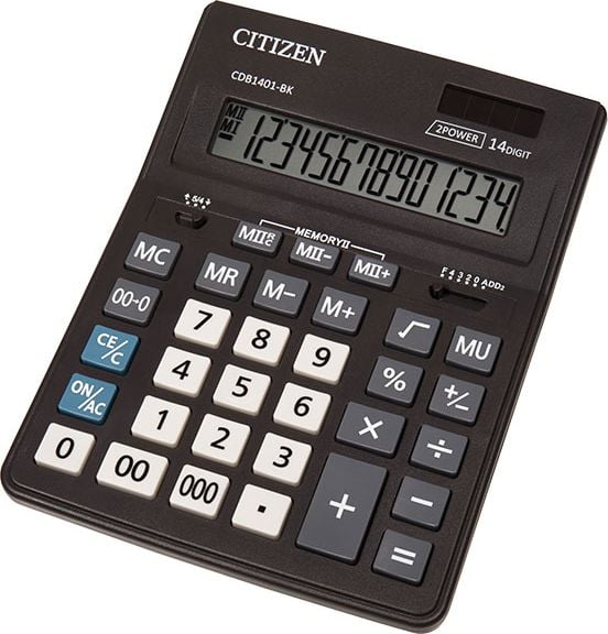 Calculator Citizen de birou cu 14 digiti , CDB1401-BK