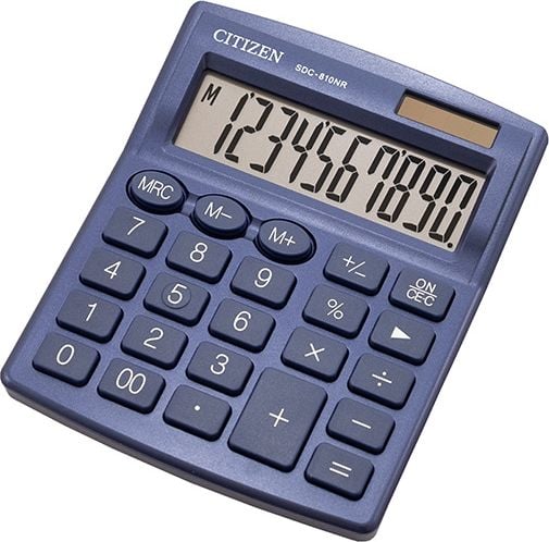 Calculator Citizen SDC810NRNVE, întuneric, desktop, 10 de locuri, cu dublă putere