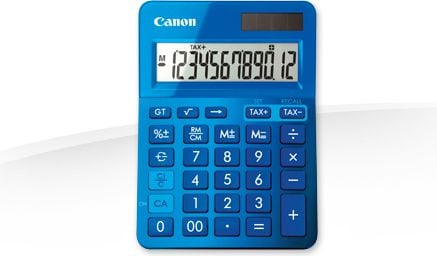 Calculatoare de birou - Calculator de birou Canon LS-123K, 12 digits, Albastru