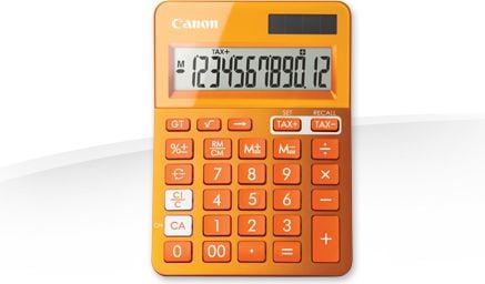 Calculator de birou Canon LS-123K, 12 digits, Portocaliu