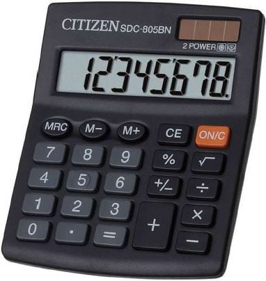 Calculator de birou SDC-805NR, Citizen, 8 cifre, Negru
