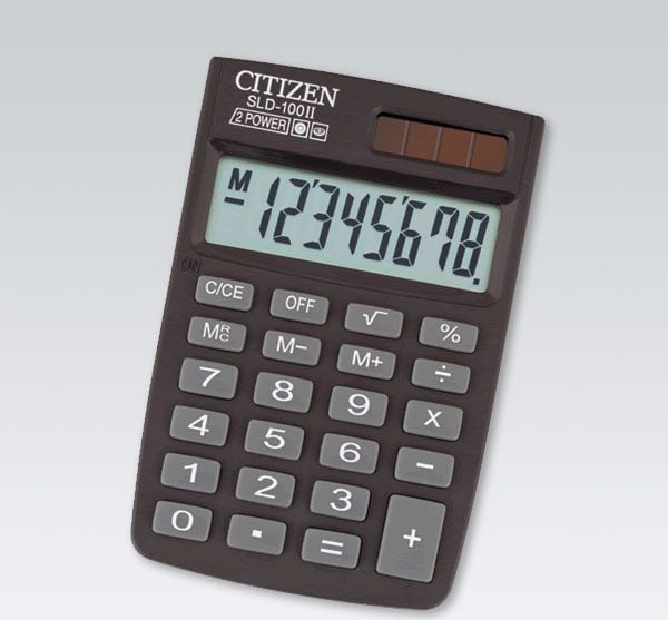 Calculator de birou SLD-100NR, Citizen, 8 cifre, Negru
