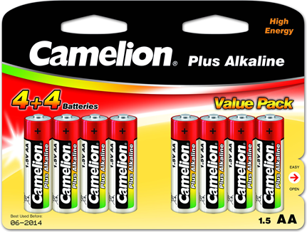 baterii AA (LR06), 8 (4 + 4) Value Pack (11044806)