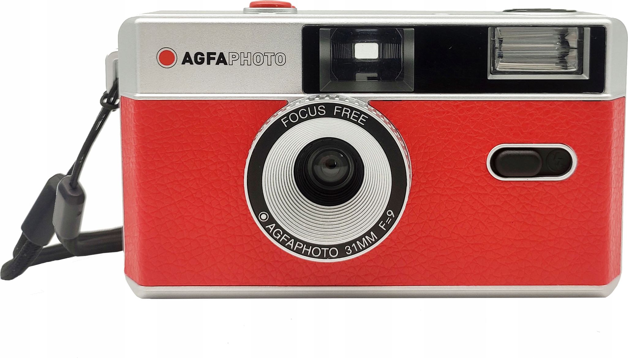 Aparate foto compacte - Camera Compacta, AgfaPhoto pentru film 35mm (135) + Lampa, Rosu