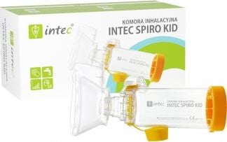 Camera de inhalare Intec Spiro Kid, Galben, 175 ml