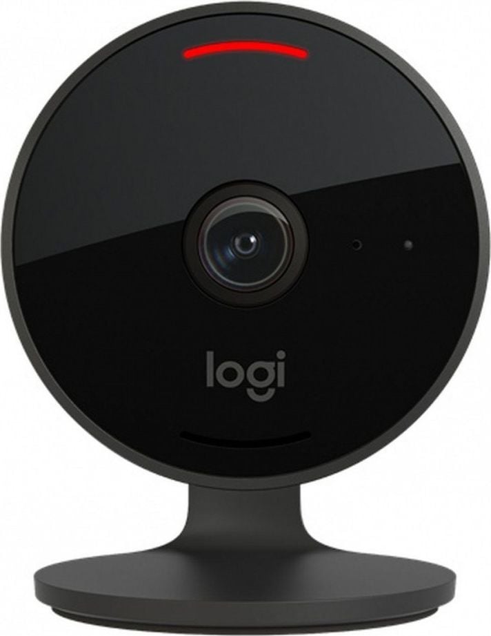 Camera de supraveghere Logitech Circleview Wired, Camp Vizual 180&deg;, 1080p HD Night Vision, Two-Way Audio, Criptare Apple HomeKit Secure Video