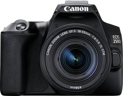 Aparate foto D-SLR - Cameră SLR Canon EOS 250D EF/EF-S 18-55 mm F/4-5,6 IS STM negru