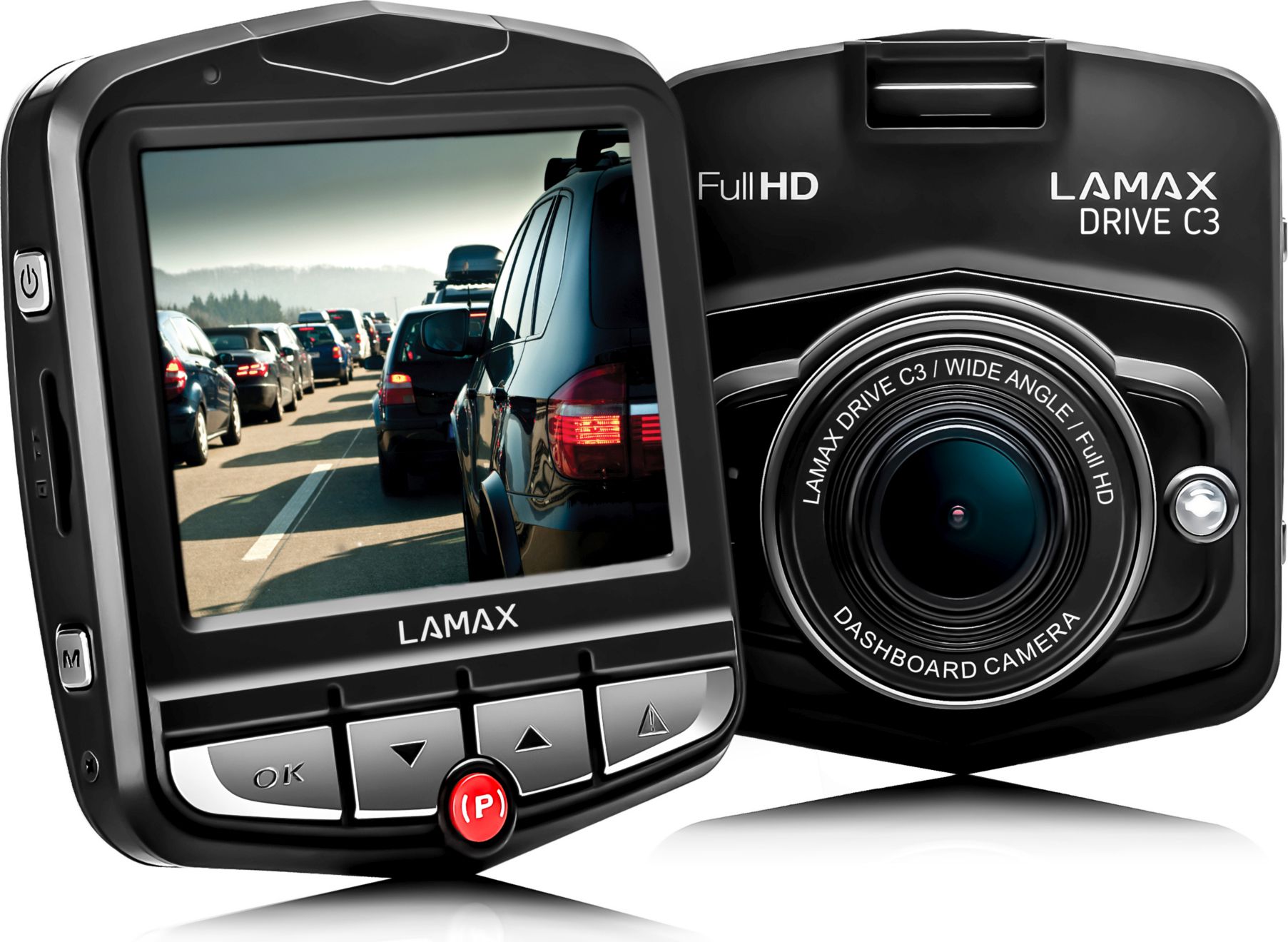 Camera video auto Lamax DRIVE C3, Full HD, 12 Mpx, Negru