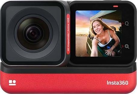 Camera video sport Insta360 ONE Rs Twin Edition, 5.7K, 360&deg;, 4K Wide Angle, Waterproof, HDR, Negru