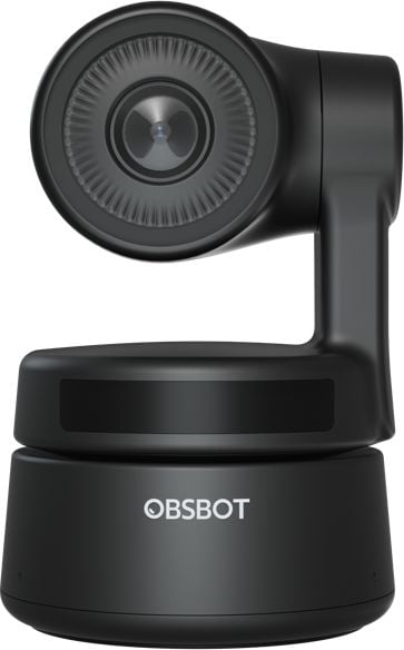 Camere Web - Camera Web PTZ Obsbot cu Gimbal cu 2 axe, Full HD 1080P, cu recunoastere gesturi, microfon dual omnidirectional incorporat si urmarie AI cu cadru automat
