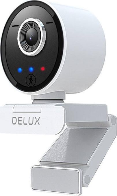 Camera Web Smart Full HD Delux DC07 1080p@30FPS, Microfon incorporat, ideala pentru birou sau pentru activitati sportive online, Negru