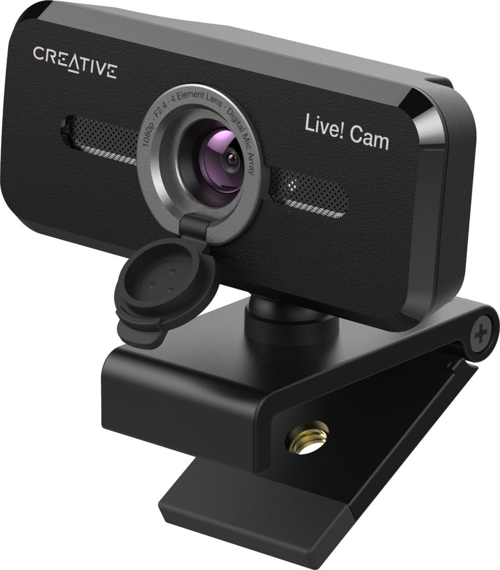 Camere web CREATIVE LIVE! CAM SYNC V2 1080P, Auto Mute si Noise Cancellation, 2 microfoane