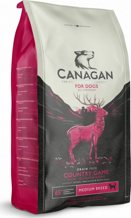 Hrana pentru Caini Canagan Grain Free, Vanat, 2 Kg