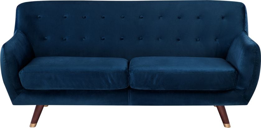 Canapea Beliani Blue Velvet 3 locuri BODO