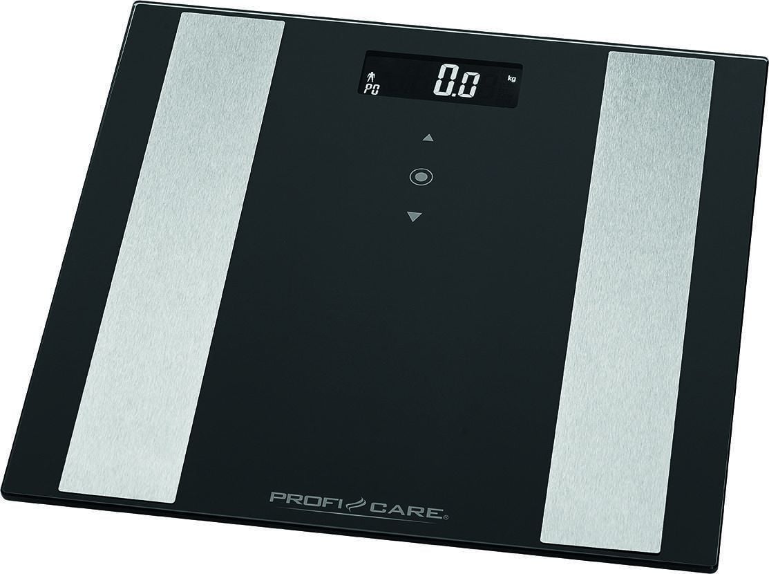 Cantar de baie ProfiCare PC-PW 3007, Electronic,Capacitate maximă 180 kg, 3 x AAA,Negru,Sticlă