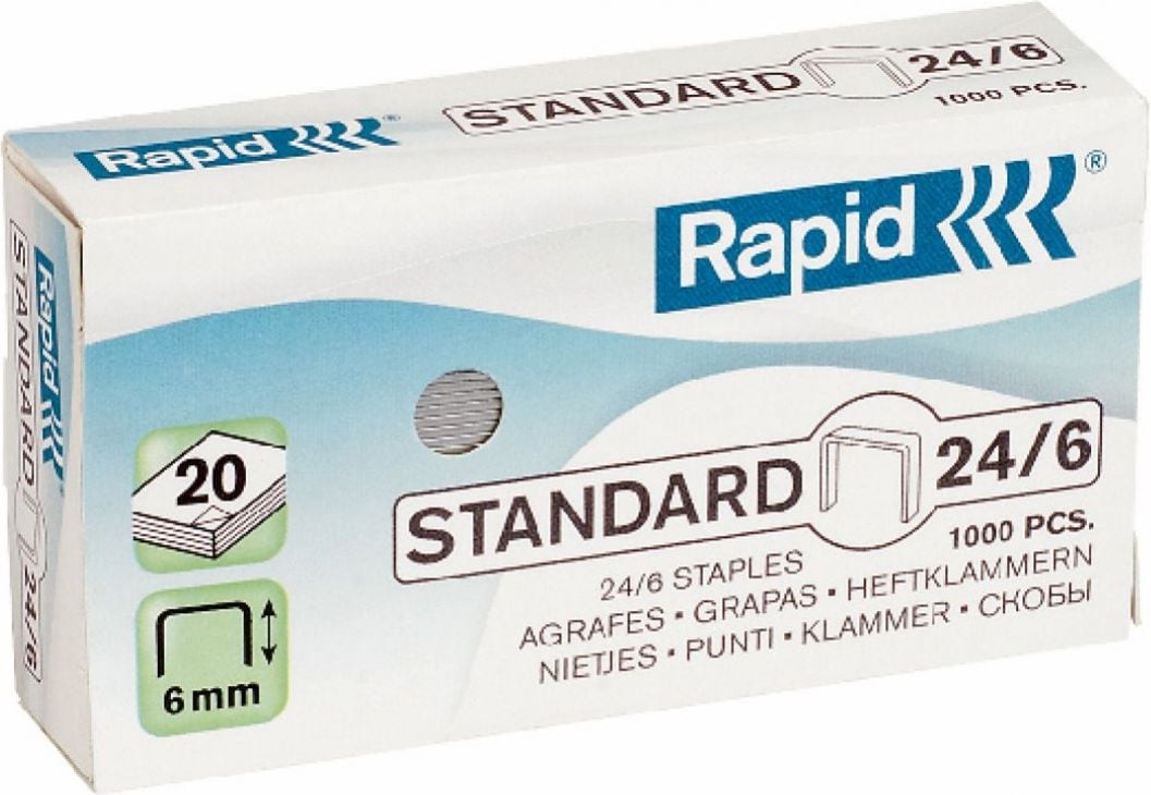 Capsele Rapid Standard 24/6, 1000. (24855600)