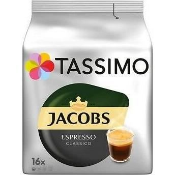Cafea - Capsule cafea, Jacobs Tassimo Espresso, 16 bauturi x 60 ml, 16 capsule