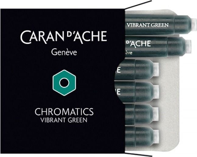 Cartușe de cerneală Caran d`Arche Chromatics verde închis 6 buc