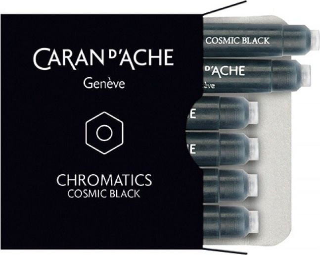 Cartușe de cerneală Caran d`Arche Chromatics negru 6 buc