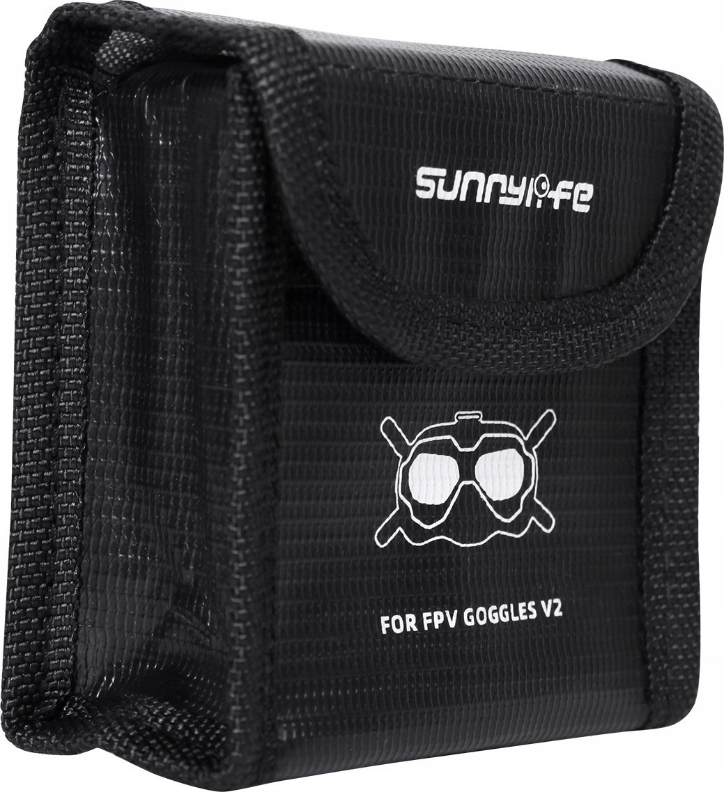 Carcasa 2x baterii SunnyLife, pentru Gogle V2 din Dji Fpv, negru