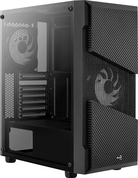 Carcasa Aerocool Menace Saturn RGB, Mid-Tower, fara sursa, ATX, Black