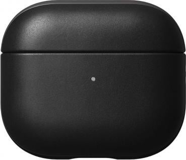 Carcasa din piele naturala NOMAD Leather compatibila cu Apple AirPods 3 Black
