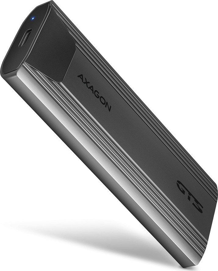 Carcasă exterioară din aluminiu fără șuruburi Axagon Pocket EEM2-GTSA, SSD USB-C 3.2 GEN 2 M.2 NVMe