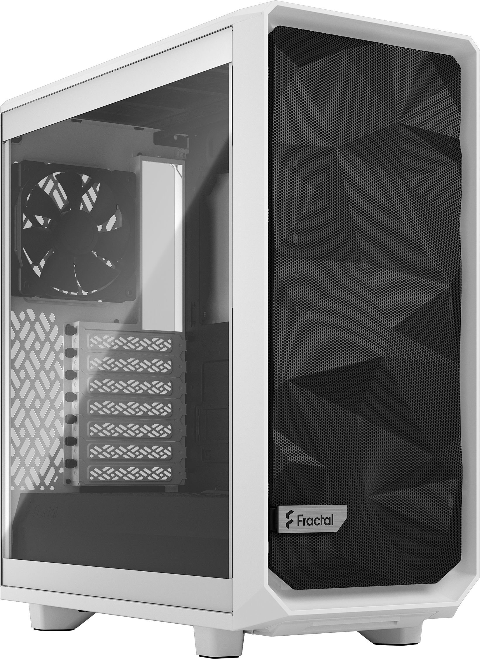 Carcasa Fractal Meshify 2 Compact TG Clear Tint, Mid Tower, fara sursa, ATX, White