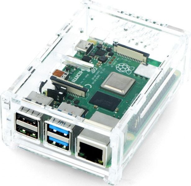 Carcasă Gravlaser cu suport pentru camera Raspberry Pi 4B (GRL-14897)