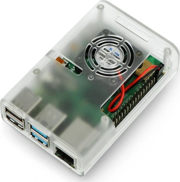Carcasă JustPi Raspberry Pi 4B cu ventilator (DNG-16802)