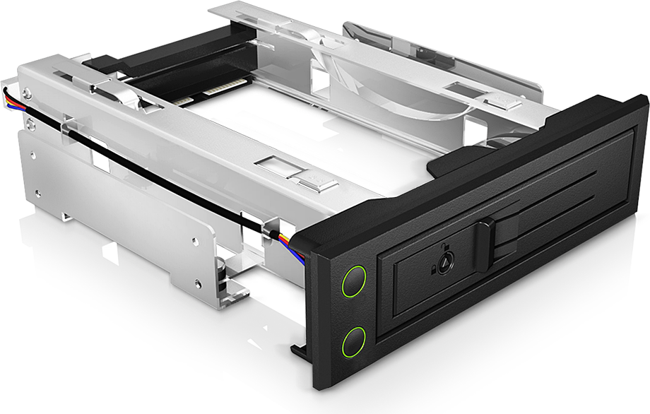 Carcasa mobila pentru HDD de 3.5'' , Raidsonic , IcyBox , SATA/SAS , neagra