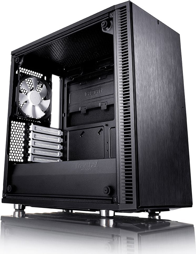 Carcasa PC Fractal Design Define Mini C TG (FD-CA-DEF-MINI-C-BK-TG), Micro ATX (uATX), Mini ITX, Negru