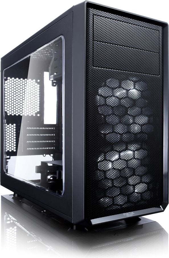 Carcasa PC Fractal Design Focus G Mini (FD-CA-FOCUS-MINI-BK-W), Micro ATX (uATX), Mini ITX, Negru