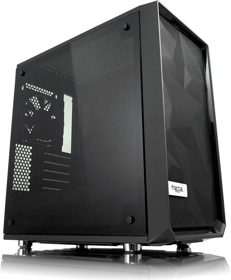 Carcasa PC Fractal Design Meshify Mini C TG FD-CA-MESH-C-MINI-BK, Micro ATX, Mini ITX, Negru