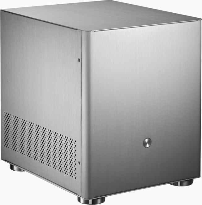 Carcasa PC Jonsbo V4 Silver , Mini ITX, Micro ATX , 4 Sloturi