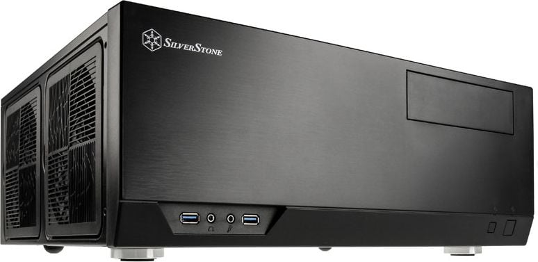 Carcasa PC SilverStone SST-GD09B (SST-GD09B), Micro ATX (uATX), Mini ITX, SSI CEB, ATX, Negru