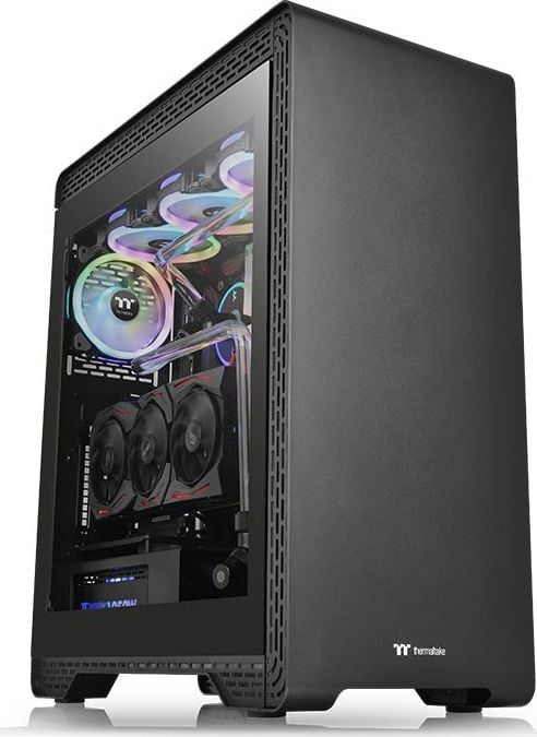 Carcasa PC Thermaltake S500 Tempered Glass (CA-1O3-00M1WN-00) , Turnul Midi , Micro ATX , Mini ITX, ATX