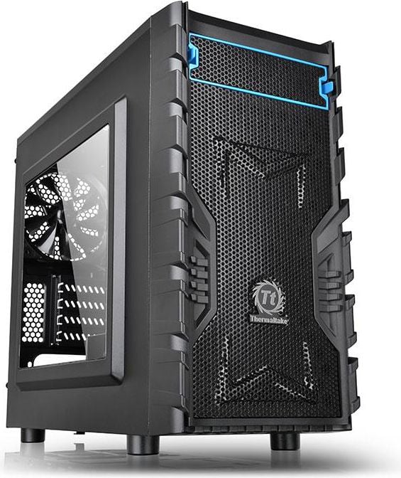 Carcasa PC Thermaltake Versa H13 (CA-1D3-00S1WN-00), Micro ATX (uATX), Mini ITX, Negru