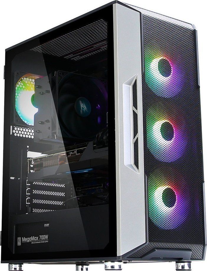Carcasa PC Zalman I3 Neo TG Mid Tower RGB 4xventilatoare, neagra