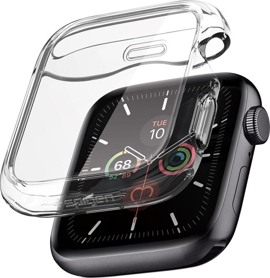 Accesorii Smartwatch - Carcasa Spigen Ultra Hybrid Apple Watch 4/5 (44 mm) Crystal Clear