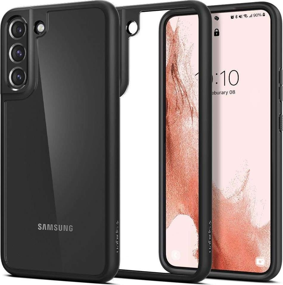 Huse telefoane - Carcasa Spigen Ultra Hybrid compatibila cu Samsung Galaxy S22 Matte Black