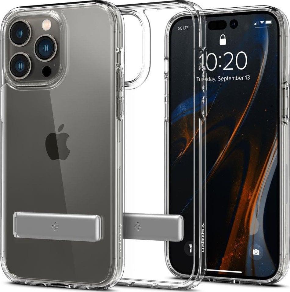 Carcasa Spigen Ultra Hybrid S compatibila cu iPhone 14 Pro Crystal Clear