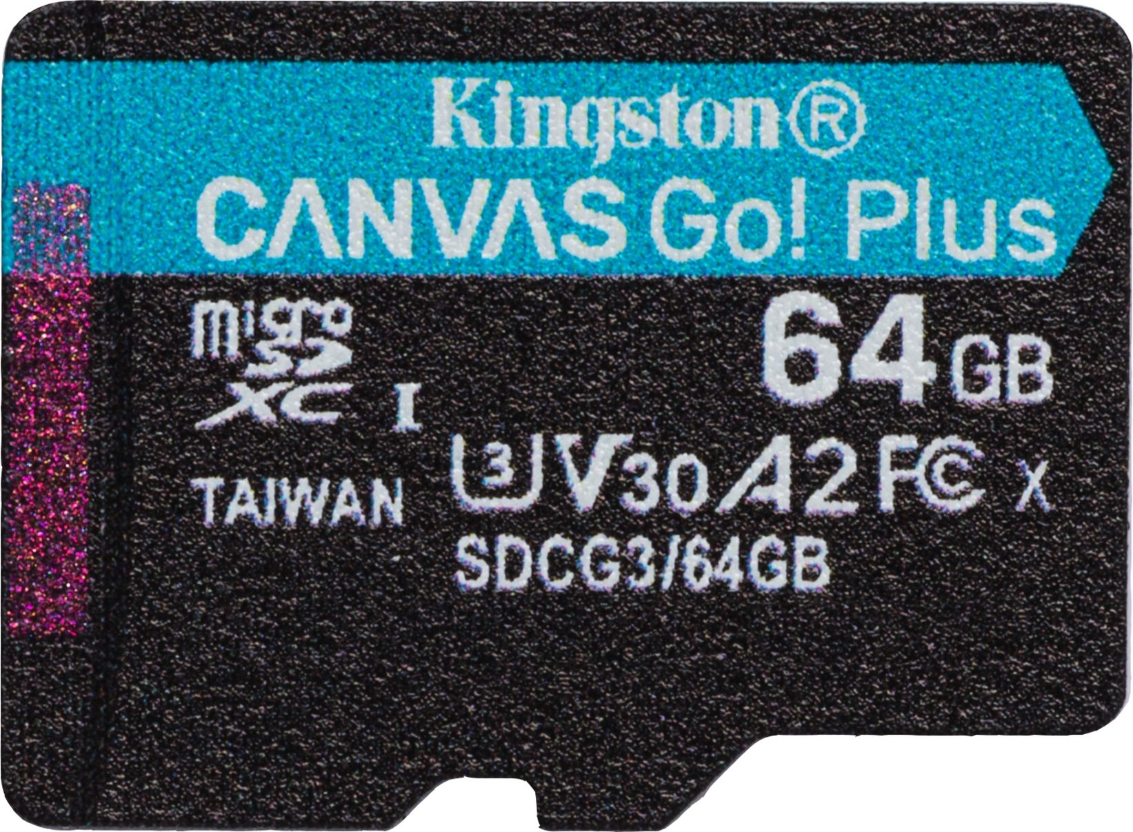 Card de memorie MicroSD Kingston Canvas GO Plus, 64GB, Clasa 10, UHS-I
