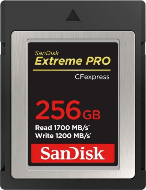 Card de memorie SanDisk Extreme PRO CFexpress Card Type B, 256GB, 1700MB/s Citire, 1200MB/s Scriere