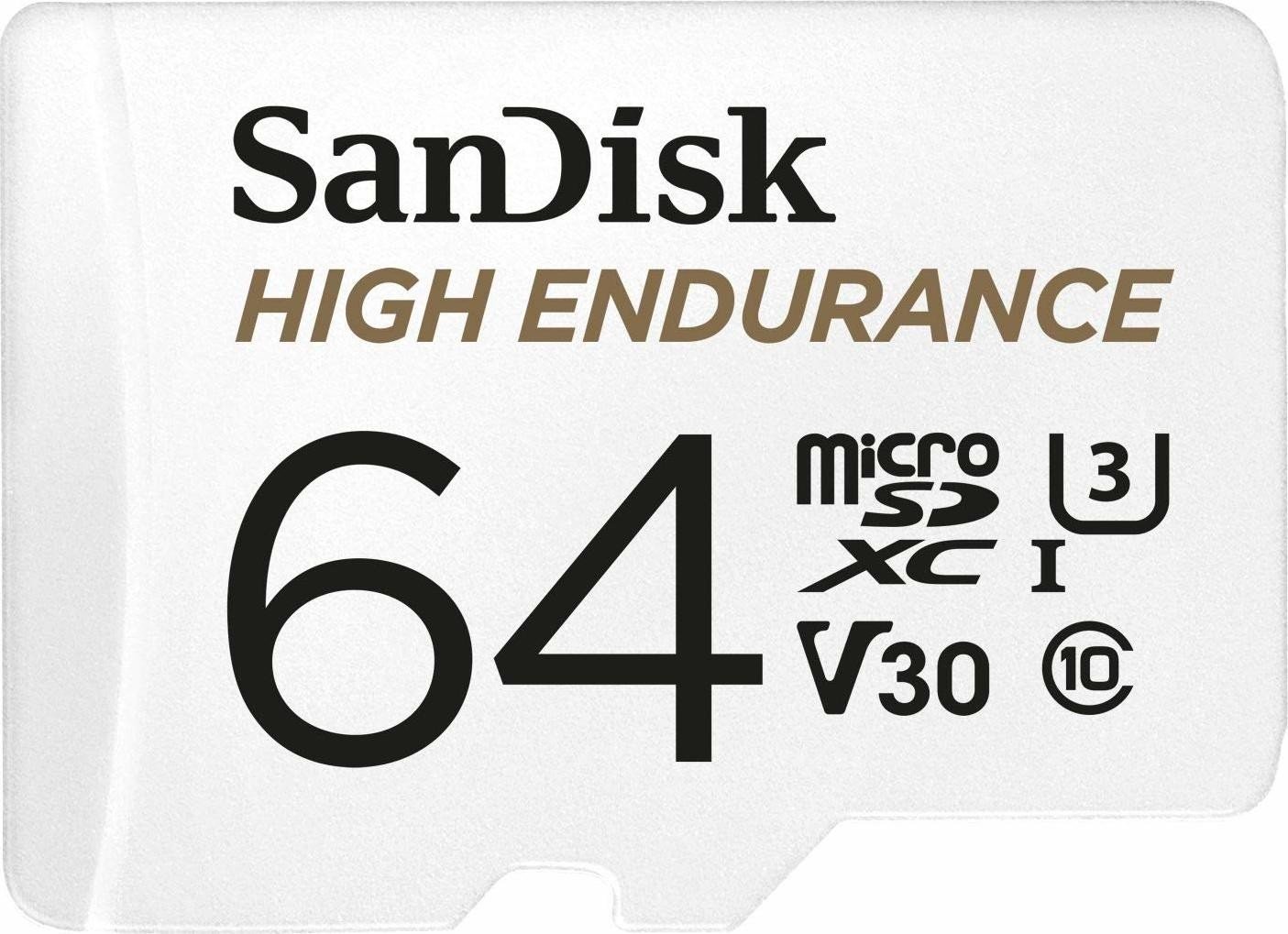 Card de memorie Sandisk High Endurance MicroSDXC, 64GB, Clasa 10, U3, Adaptor microSD
