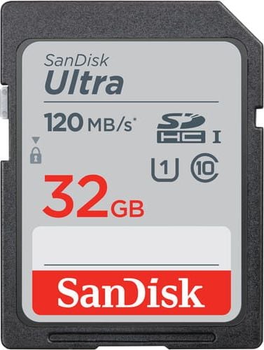 Card de memorie SANDISK Ultra SDHC, 32GB, Class 10, U1, 120 Mb/s