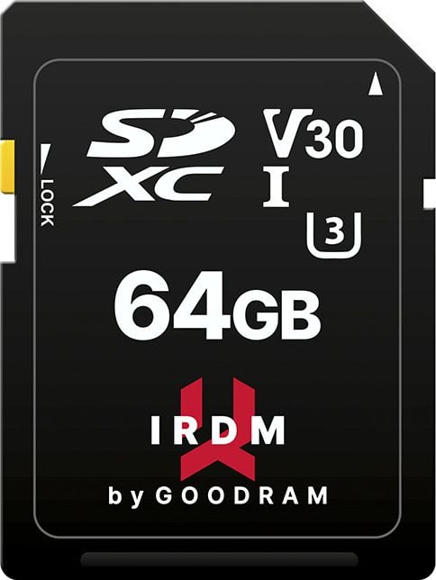 Card de memorie SDXC Goodram IRDM 64GB,UHS I,U3, IR-S3A0-0640R12