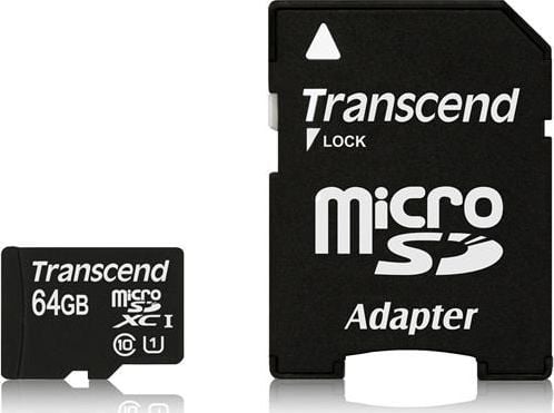Carduri memorie - Card de memorie Transcend MicroSDXC, 64GB, Class 10