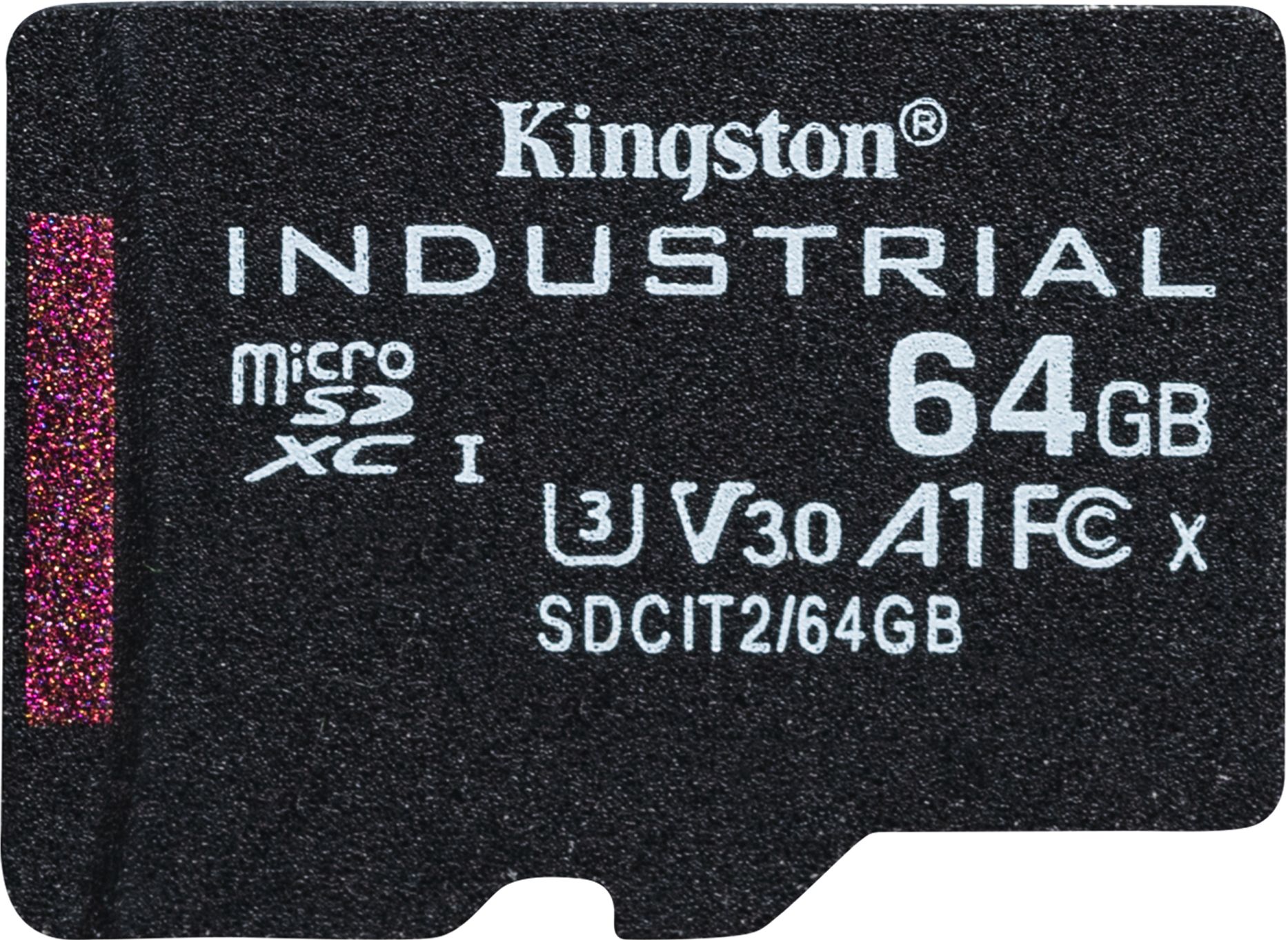 Card Kingston Industrial MicroSDXC 64GB Clasa 10 UHS-I/U3 A1 V30 (SDCIT2/64GB)